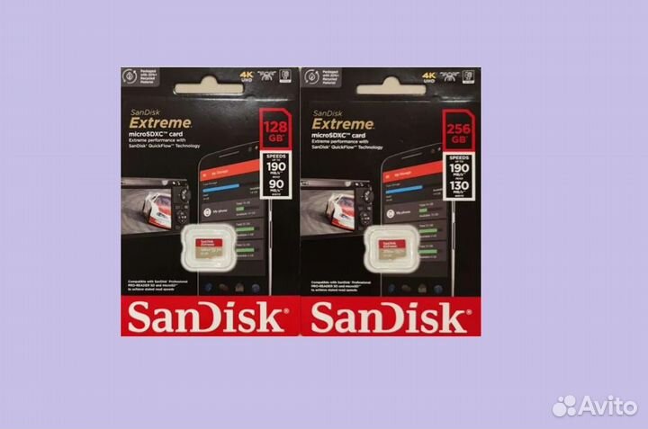 SanDisk Extreme 128 gb microSD Оригинал