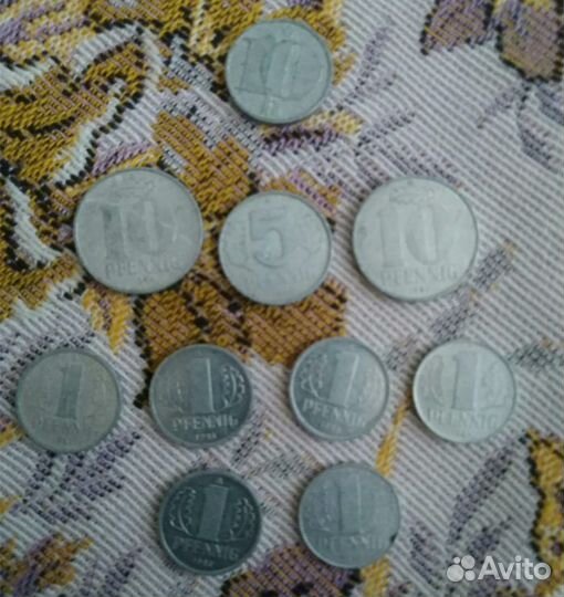 Монеты Пфенинги гдр