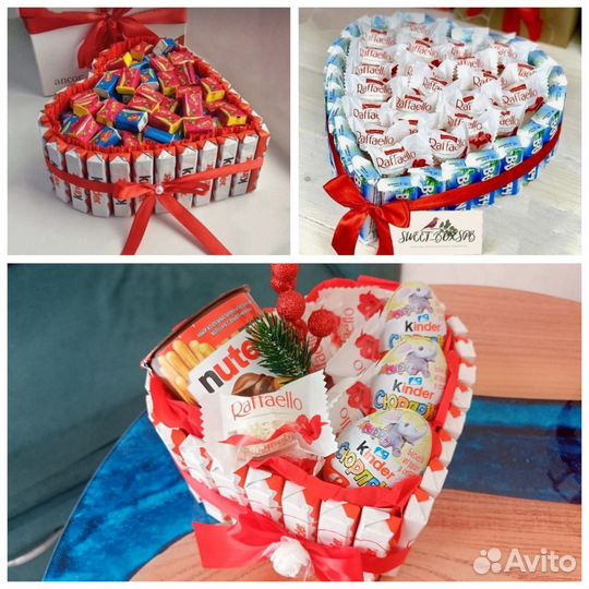 Сладкие букеты из конфет