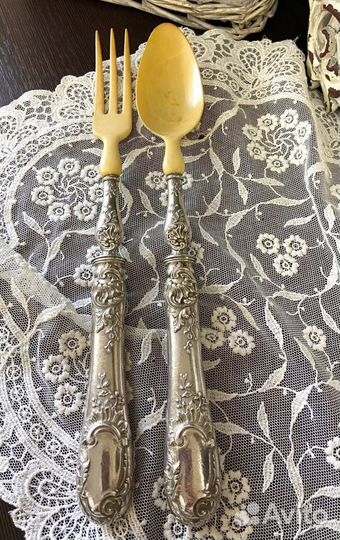 Редкие сервировочные столовые приборы. Франция