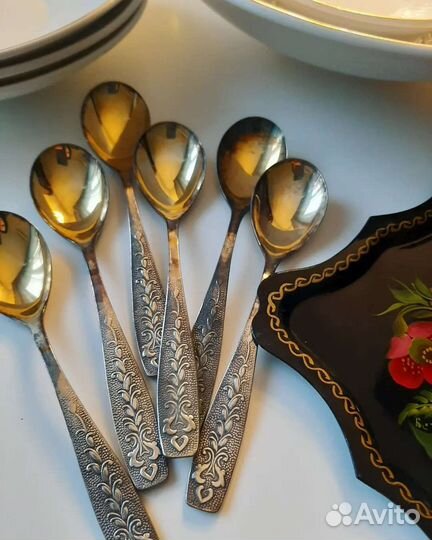 Посуда ссср-чайник, фужеры ГДР, мельхиор