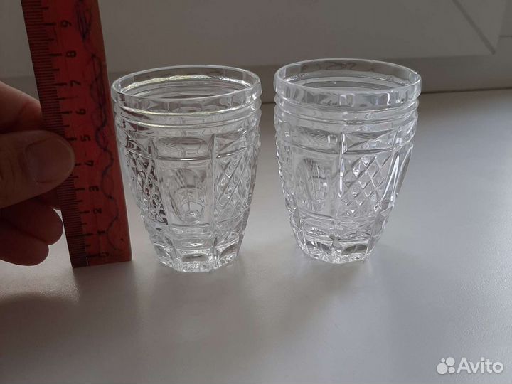 Хрустальные стаканы, фужеры, стаканы, кружка СССР