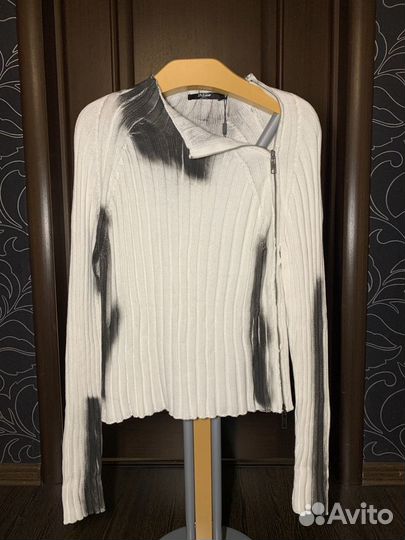 Свитер Jaded London White Asymmetric Luster Knit