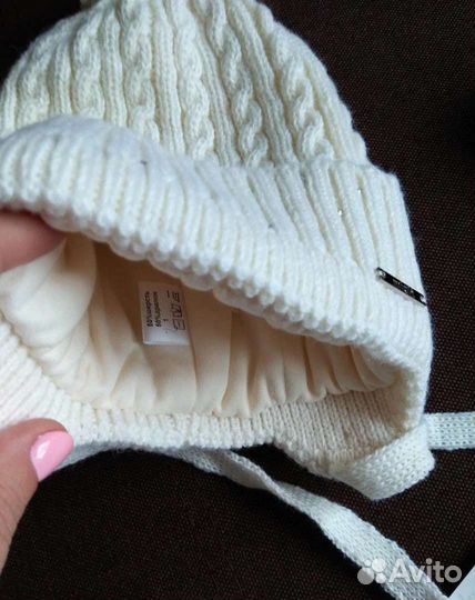 Комплект шапка и шарф зимний для девочки