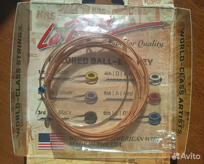 Струны для акустической гитары (La Bella)