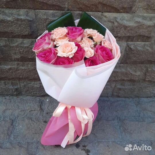 Цветы розы букет