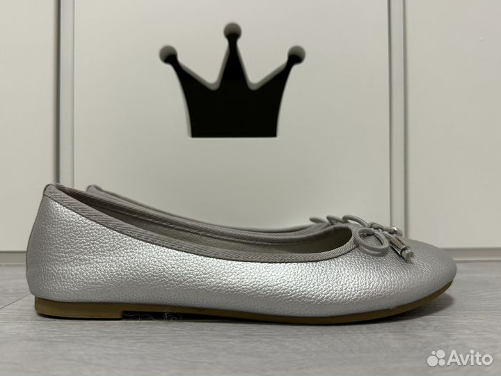 Туфли для девочки серебряные