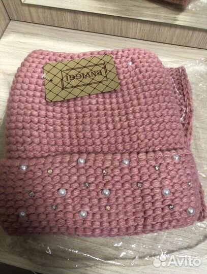 Комплект шапка, снуд