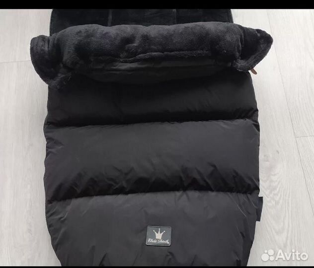 Меховой конверт в коляску санки