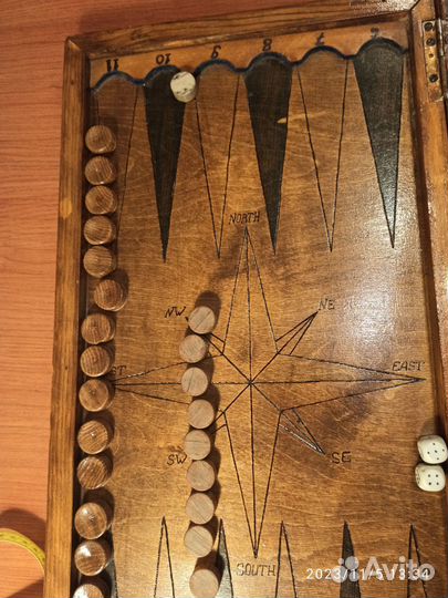 Нарды ручной работы бу