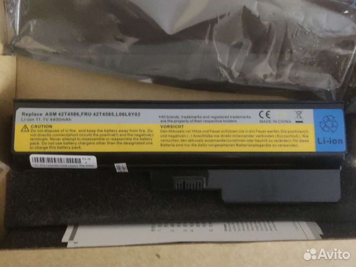 Аккумулятор для ноутбука lenovo ASM 42T4586