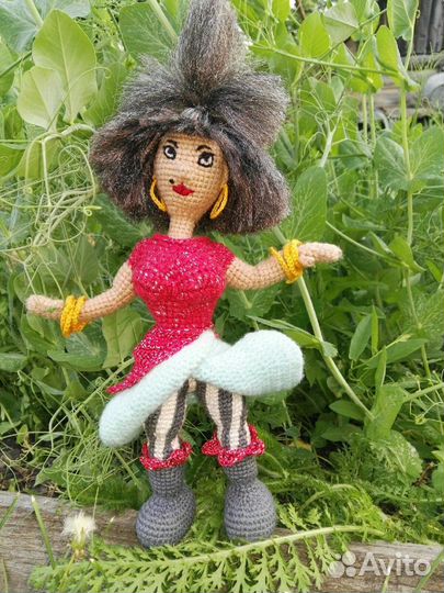 Кукла вязаная крючком Бременские музыканты