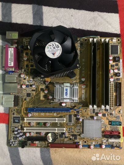 Материнская плата 775 с процессором