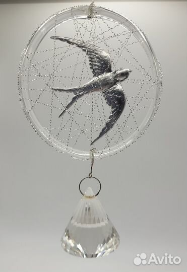 Авторская елочная игрушка Ласточка. Птичка