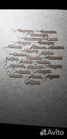 Брелки для ключей именные