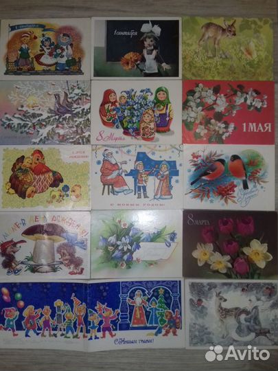 Открытки СССР 1980-90