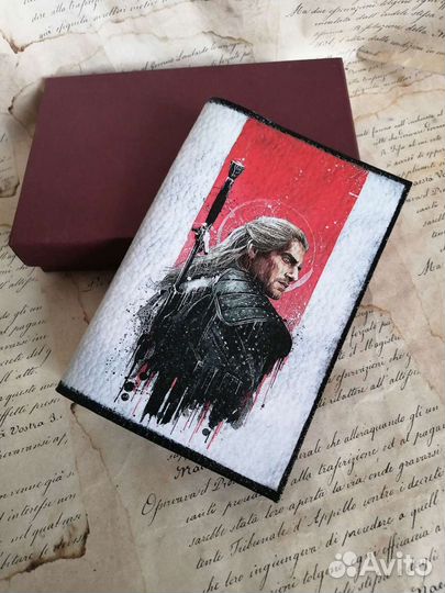 Обложка на паспорт натуральная кожа