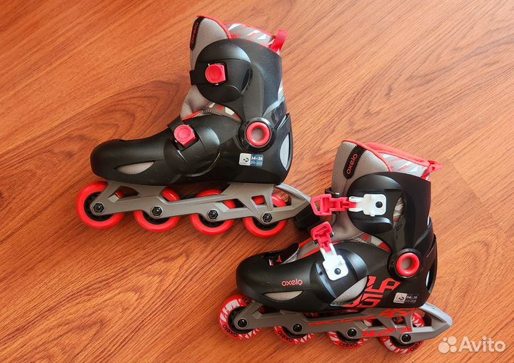Роликовые коньки раздвижные Decathlon размер 34-36