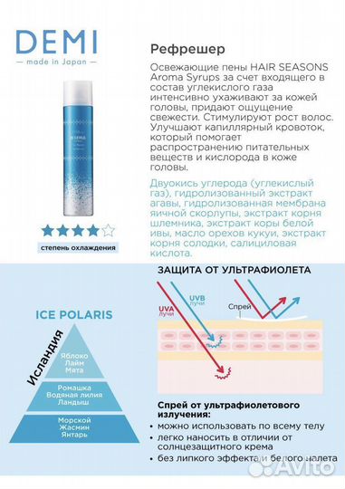 Demi demi Японский рефрешер для кожи - головы