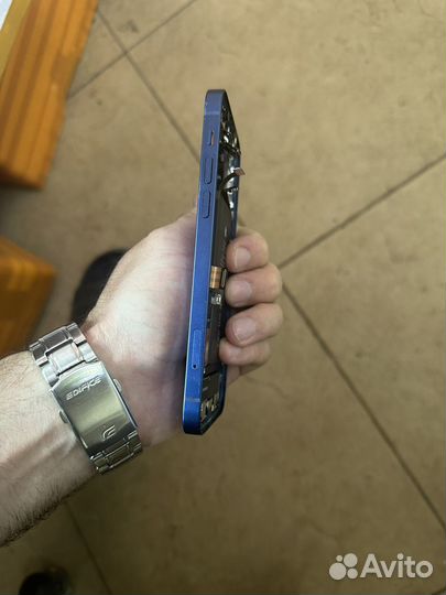 Корпус iPhone 12 синий в сборе оригинал