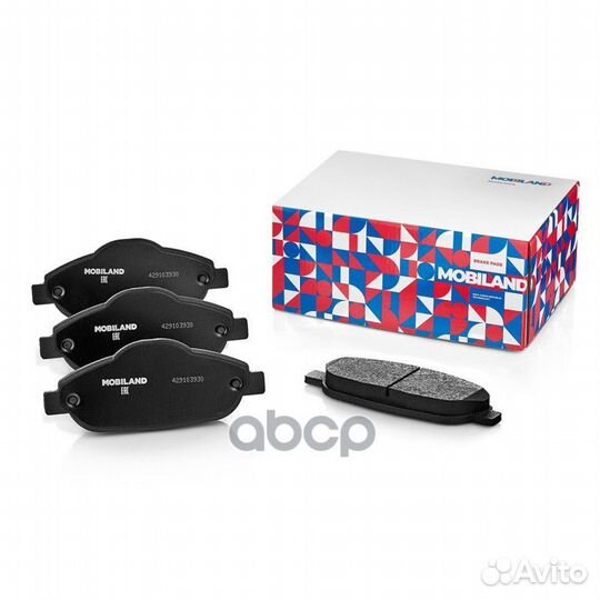 Колодки тормозные дисковые передние (4 шт.) с п