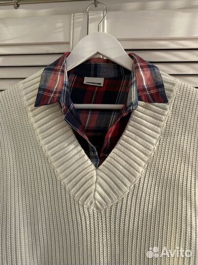 Жилет вязаный оверсайз