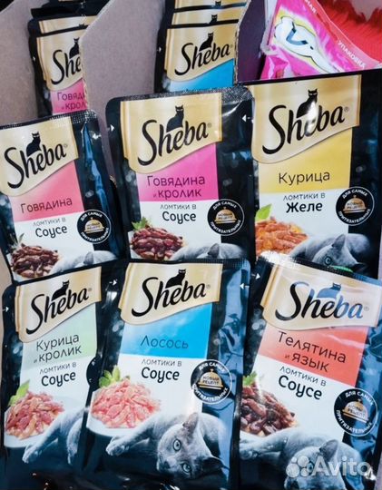 Корм Sheba для кошек влажный