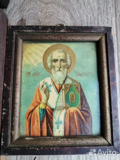 Иконы литографии старинные