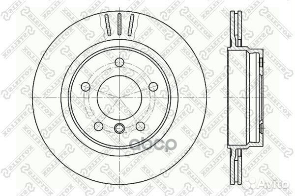 6020-1541V-SX диск тормозной задний BMW E46 2