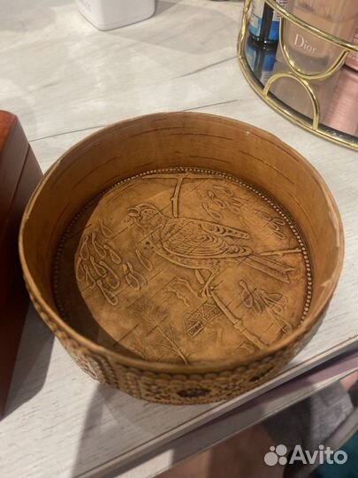 Шкатулки из дерева и бересты