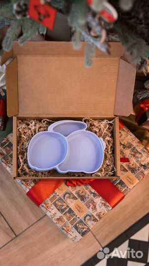 Силиконовая тарелка детская