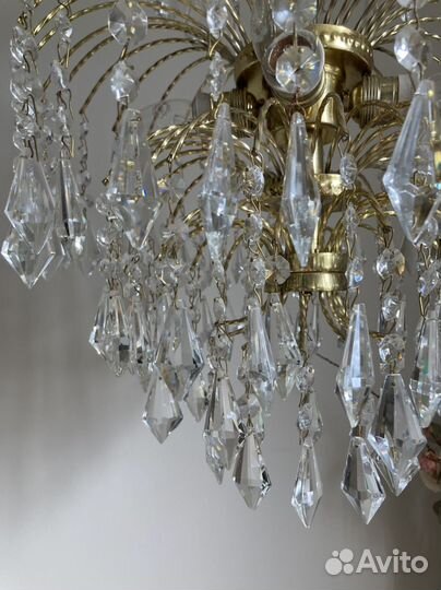 Винтажная хрустальная люстра