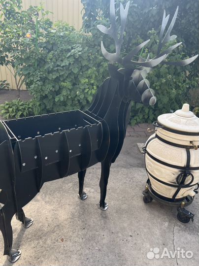 Мангал кованный олень