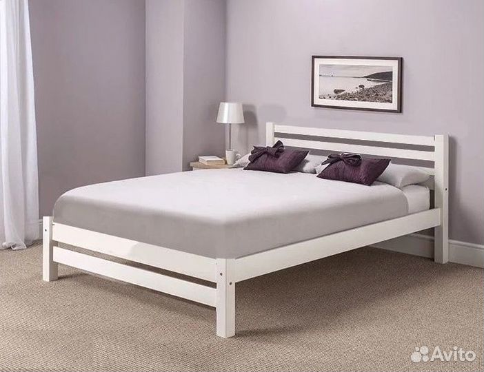 Новая кровать из массива 160*80 с матрасом