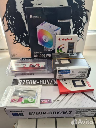 Intel i5 13490f +B760 +32Gb 6400Mhz +1Tb SSD+Кулер