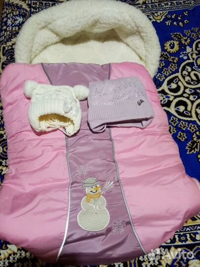 Конверт на выписку для девочки зима