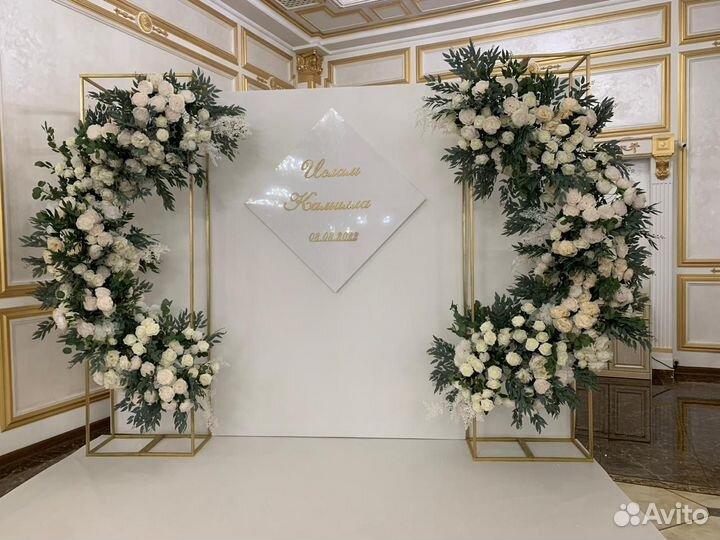 Аренда фотозон арка на ворота оформление двора