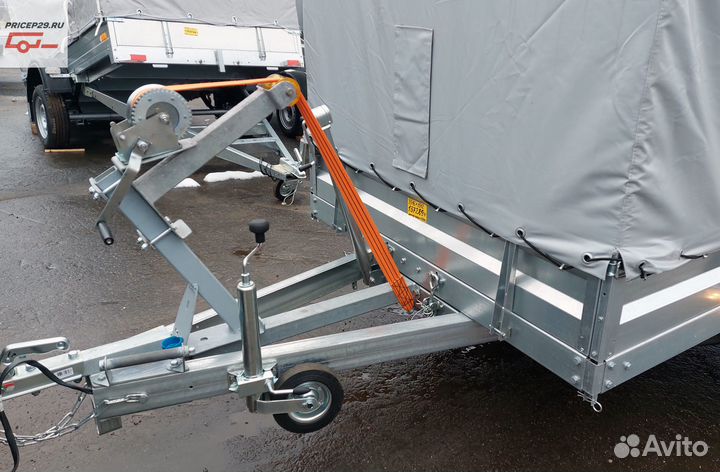 Прицеп 2 -осный 3,5х1,5 рессоры Газель с тентом
