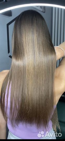 Модель на кератин/ботокс/нанопластика волос