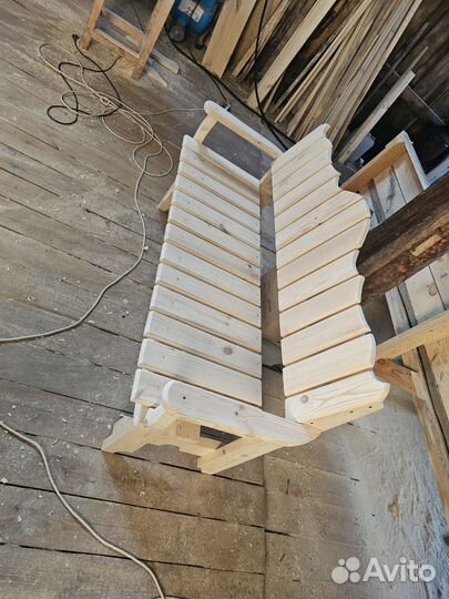 Скамейка садовая деревянная