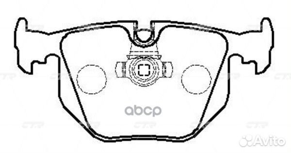 Колодки задние BMW 3 (E30,E36), 5 (E34), 7 (E32)
