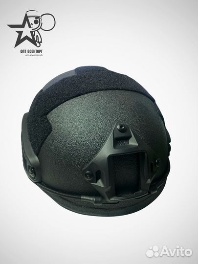 Баллистический шлем свмпэ безухий бр1+ черный