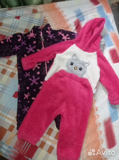 Костюмы теплые для девочки 80размер