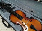 Скрипка 3 4 с футляром, смычком и мостиком объявление продам