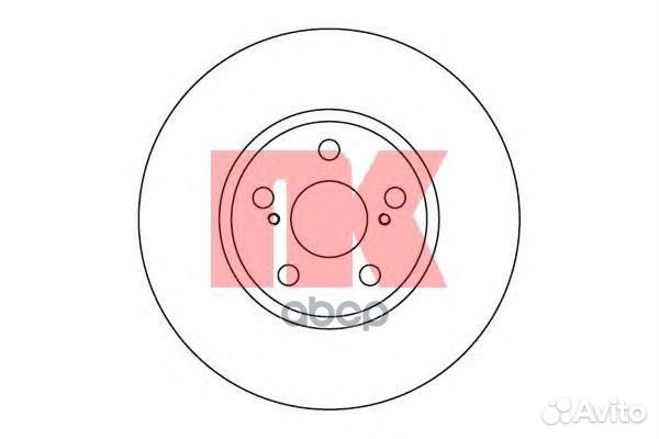 Диск тормозной 204586 204586 Nk