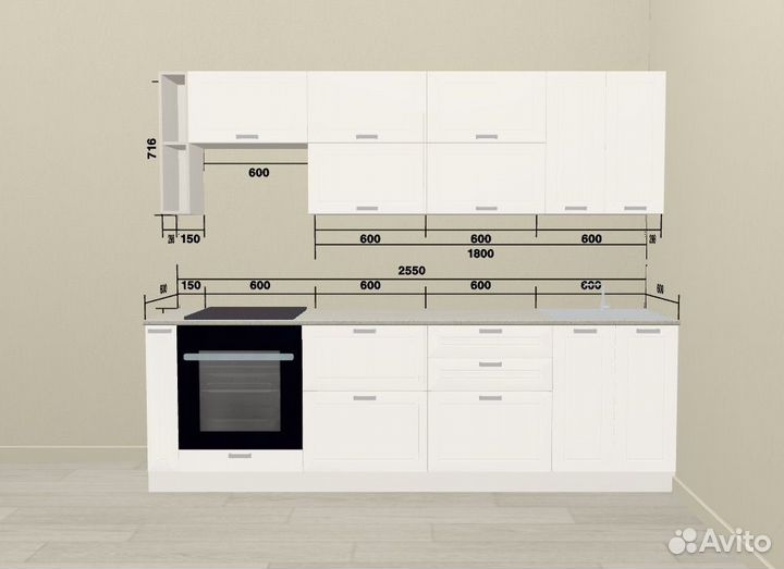 Кухонный гарнитур модульный новый