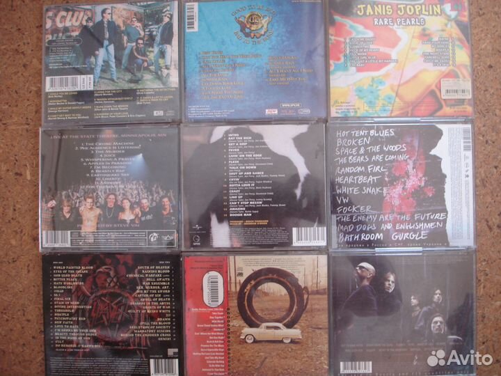 CD Aerosmith Jopllin Mr.Big S.Vai Toto Europe