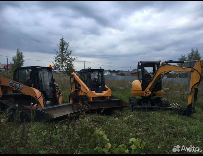 Услуги минипогрузчика,миниэкскаватор, ямобур,молот