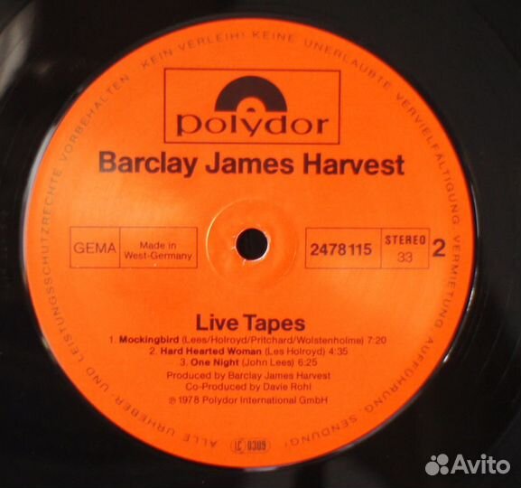 2LP Barclay James Harvest - Live Tapes