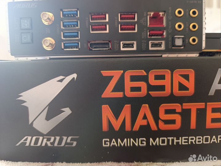 Материнская плата z690 aorus master + процессор i7